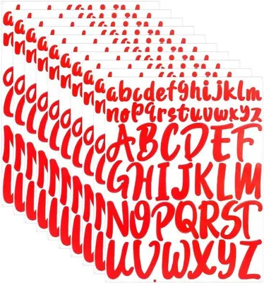 Productafbeelding van Alfabetische vinylstickerset, 520 stuks, 10 vellen, 6,5 cm