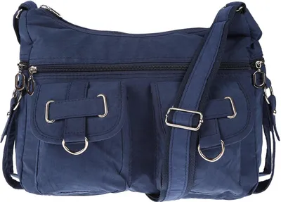 Produktbild von Damenhandtasche Schultertasche Tasche Umhängetasche Canvas Shopper Crossover Bag Blau