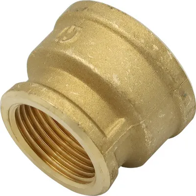 Produktbild von Messing Fitting Reduziermuffe 1" x 1 1/4" Zoll Übergangsmuffe Gewindefitting