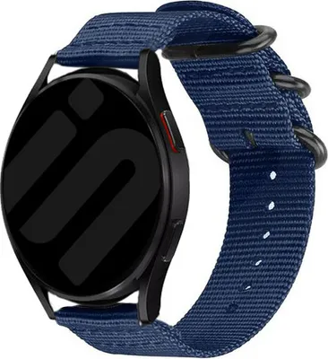 Produktbild von Strap-it Samsung Galaxy Watch 6 Classic 43mm Nylon Schnallenarmband (Blau)