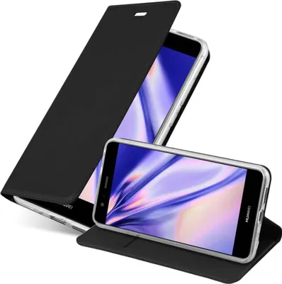 Obrázok produktu pre Cadorabo puzdro na mobilný telefón pre Huawei P10 LITE ochranné puzdro v čiernej farbe Cover Etui Book Case Booklet