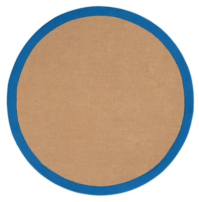 Produktbild von Sisalteppich Rund Blau Ø 80 | Moderner Teppich für Wohn- und Schlafzimmer