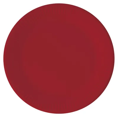 Produktbild von Kompostierbar Einfarbig Rot 8 Pappteller 23cm