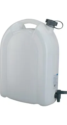 Image de Pressol Bidons à eau 20L blanc empilable polyéthylène avec robinet de vidange - 21177