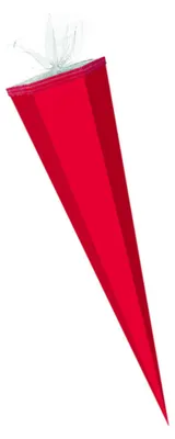 Produktbild von Bastel Schultüte / Länge: 50cm / eckig / Farbe: rot
