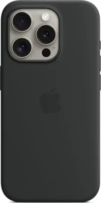 Produktbild von iPhone 15 Pro Silikon Case mit MagSafe - Schwarz