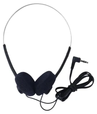Immagine prodotto di Cuffie retrò over-ear - Nero - Connessione cablata da 3,5 mm - Pieghevoli e leggere