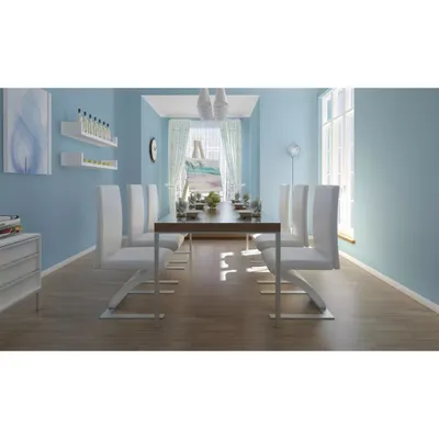 Immagine prodotto di vidaXL Sedie da pranzo 6 pz. Similcuoio bianca