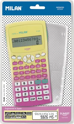 Image de Calculatrice scientifique M240 Coucher de soleil jaune rose MILAN