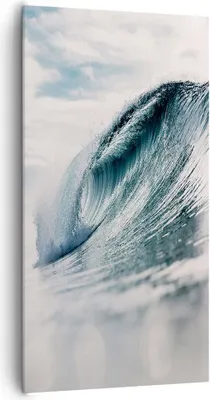 Produktbild von Bild auf Leinwand - Leinwandbild - Einteilig - Welle Meer Ozean - 65x120cm - Wand Bild - Wanddeko - Wandbilder - Leinwanddruck - Bilder - Wanddekoration - Leinwand bilder - Wandbild - PA65x120-4516