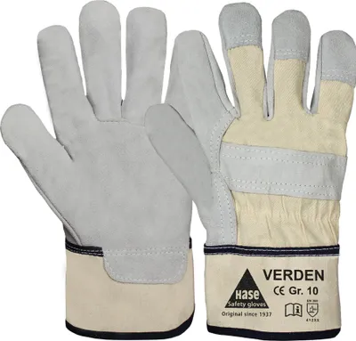 Produktbild von Hase Handschuhe Verden grau / natur Gr. 10 - 211400-10