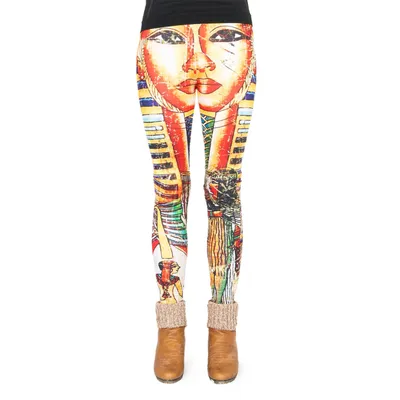 Produktbild von cosey - bedruckte bunte Leggins (Einheitsgröße) - Design Pharao
