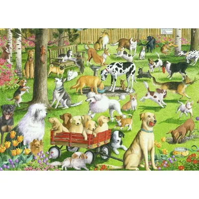 Image de RAVENSBURGER Puzzle parc à chiens XXL 500 pièces