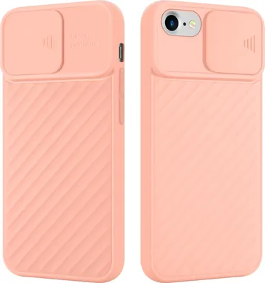Immagine prodotto di Custodia Cadorabo per Apple iPhone 7 / 7S / 8 / SE 2020 custodia protettiva in TPU rosa custodia cover protezione fotocamera