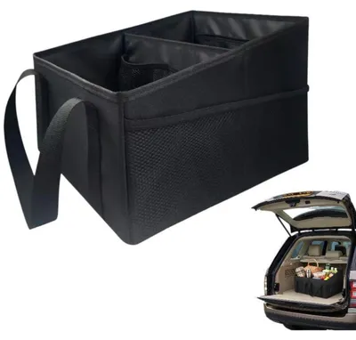 Image de Organisateur de siège arrière pour voiture, en Oxford, imperméable, pliable, dimensions : 31 x 25 x 25 cm
