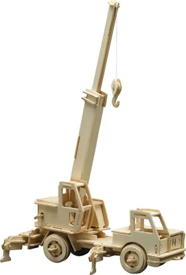 Produktbild von Pebaro Holzbausatz Kranwagen 863-4, Holzkonstruktion, Sperrholz