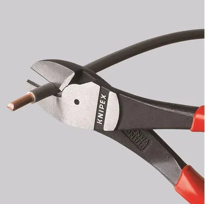 Produktbild von Knipex Kraftseitenschneider DIN ISO 5749 Länge 200mm mit Facette Chrom 2K-Hüllen - 74 05 200 SB