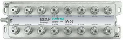 Zdjęcie produktu dla Axing BAB 16-02, Rozdzielacz kabli, 5 - 1006 MHz, Stal nierdzewna, A, 1 szt., F