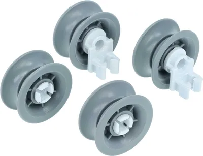 Produktbild von vhbw 4x Korbrolle für Unterkorb Ersatz für Bosch 165313, 611666 für Geschirrspüler - Durchmesser 31 mm