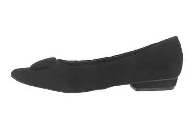 Produktbild von Andres Machado Ballerinas in Übergrößen Schwarz AM5541 Ante Negro große Damenschuhe