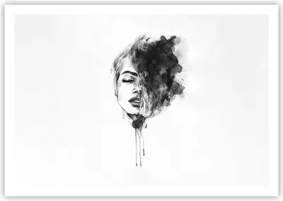 Produktbild von Poster - Poster ohne Rahmen - Frau Gesicht Abstraktion - 100x70 cm - Wand Bild - Wanddeko - Wandbilder - Kunstposter - Wandposter - Bilder - Kunstdruck - Wanddekoration - Wandbild - P2XAA100x70-4934
