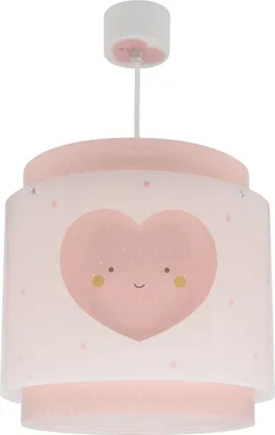 Produktbild von Deckenlampe für Kinder Herz Baby Dreams mit transparentem Doppelschirm und Lichtdiffusor