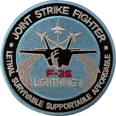 F-35 Lightning II Patch, 3,6 Zoll, Aufbügel-Patch