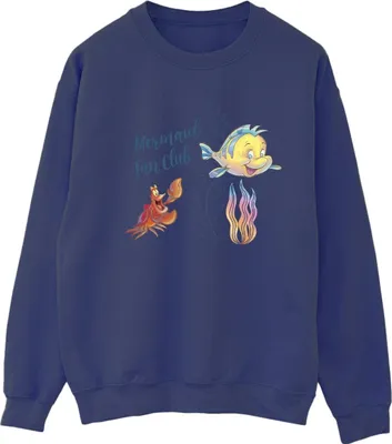 Produktbild von Disney - "The Little Mermaid Club" Sweatshirt für Damen BI23380 (M) (Marineblau)