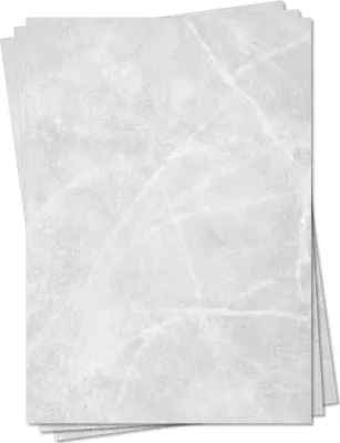 Produktbild von Gastronomie Papier (Grau-Eis-Marmor, DIN A5, 100 Blatt, MPA-5155b) für Speisekarten. Marmoriertes Papier, Marmorpapier zweiseitig bedruckt, für alle Drucker/Kopierer geeignet