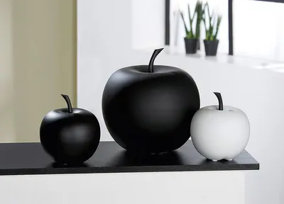 Obrázek produktu pro Gilde Apple "Portofino" matná černá V: 26 cm Ø 27 cm 32055