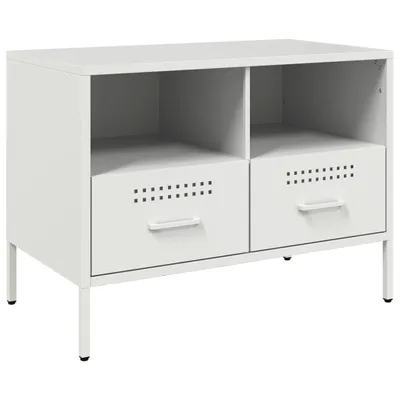 Produktbild von vidaXL TV-Schrank Weiß 68x39x50,5 cm Stahl