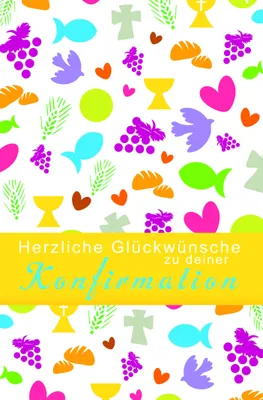 Produktbild von Konfirmation - Glückwunschkarte im Format 11,5 x 17 cm mit Umschlag