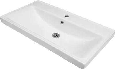 Produktbild von Waschbecken 80 cm Sky | Keramik Einbauwaschbecken Gäste-WC Aufsatzwaschbecken