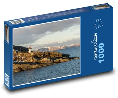 Obrázek produktu pro Puzzle 1000 Norsko - Maják u moře - martinpuzzle