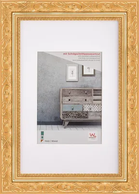 Zdjęcie produktu dla Walther barokowe złoto 30x40 cm passe-partout 20x27 cm