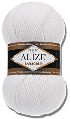 Produktbild von Alize 1x 100g Lanagold Wolle, Uni, Häkeln, Stricken (55)