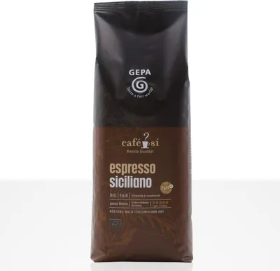 Produktbild von Gepa Cafe Si Espresso Siciliano 4 x 1kg Kaffeebohnen