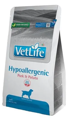 Obrázek produktu pro Farmina Pet Food Vet Life Hypoallergenic, Dospělý jedinec, Jakékoli plemeno, Vepřové, Brambor, 2 kg