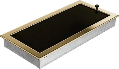 Zdjęcie produktu dla Kratka kominkowa 22x45 pozłacana z żaluzją