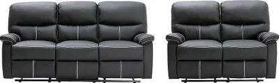 Produktbild von 3+2-Sitzer-Sofa mit Relax-Funktion in  in schwarz CANBY