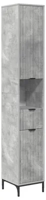 Produktbild von vidaXL Badezimmerschrank Beton Grau 31,5 x 33 x 190 cm