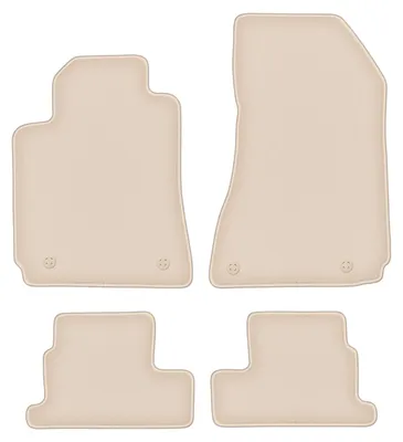 Produktbild von DURBAN Beige Velours-Fußmatten-Set für Alfa Romeo Brera Coupé (2005-2010)