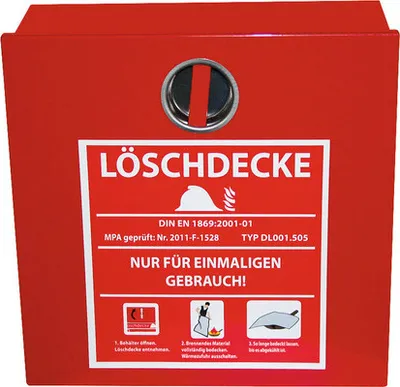 Produktbild von Löschdecken-Behälter 315x305 mm Stahl verzinkt rot