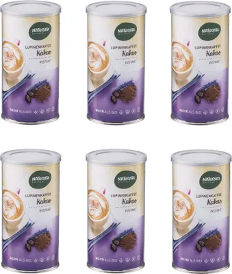 Produktbild von Lupinenkaffee Kakao, instant, Dose, 6 x 175 g