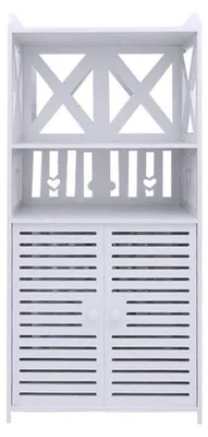 Immagine prodotto di Armadietto da bagno stretto, mobiletto contenitore, scaffale per il bagno, mobiletto sotto lavabo, dimensioni 40 x 25 x 90 cm, colore bianco