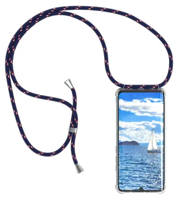 Produktbild von EAZY CASE Handykette mit Hülle für Xiaomi Mi Note 10 Lite Backcover Handykette, zum Umhängen in Blau