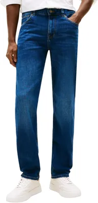Productafbeelding van Tommy Hilfiger heren jeans, model Denton, rechte pijp, met stretch, blauw (donkerblauw)