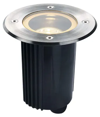 Boden-Einbauleuchte DASAR 80, GU10, IP67, 35 W, Edelstahl, rund