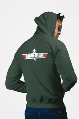 Produktbild von D&B Unisex Hoodie ZIPMO00108 Maverick Waldgrün-Größe S