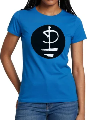 Produktbild von Spreadshirt Pink Floyd Logo Schwarz Weiß Frauen T-Shirt, S, Royalblau